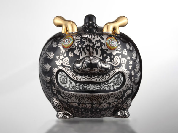 【瓷器擺件】洪易｜九龍茶罐 動力龍