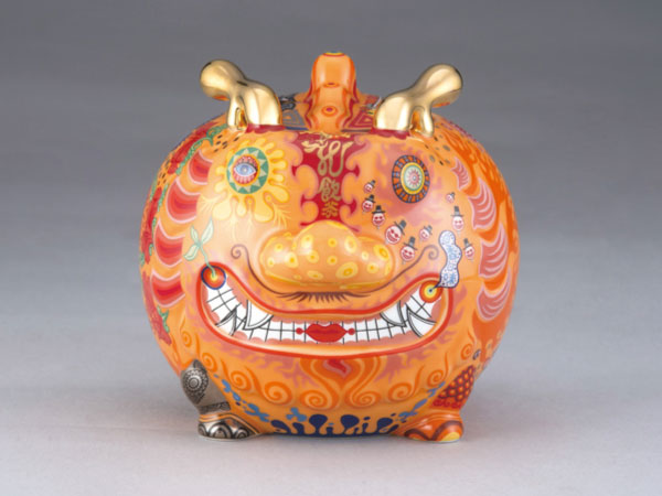 【瓷器擺件】洪易｜九龍茶罐 吉極龍